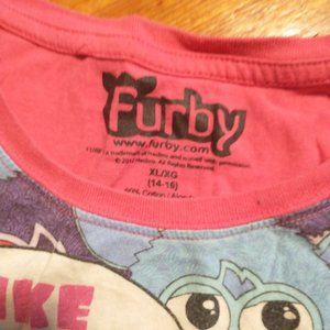 Vintage girls furby shirt size xl